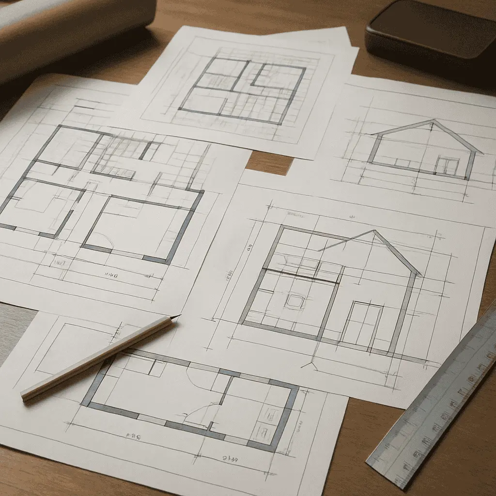Modern architectural planning concept and building layout by ShapeSpace Associates